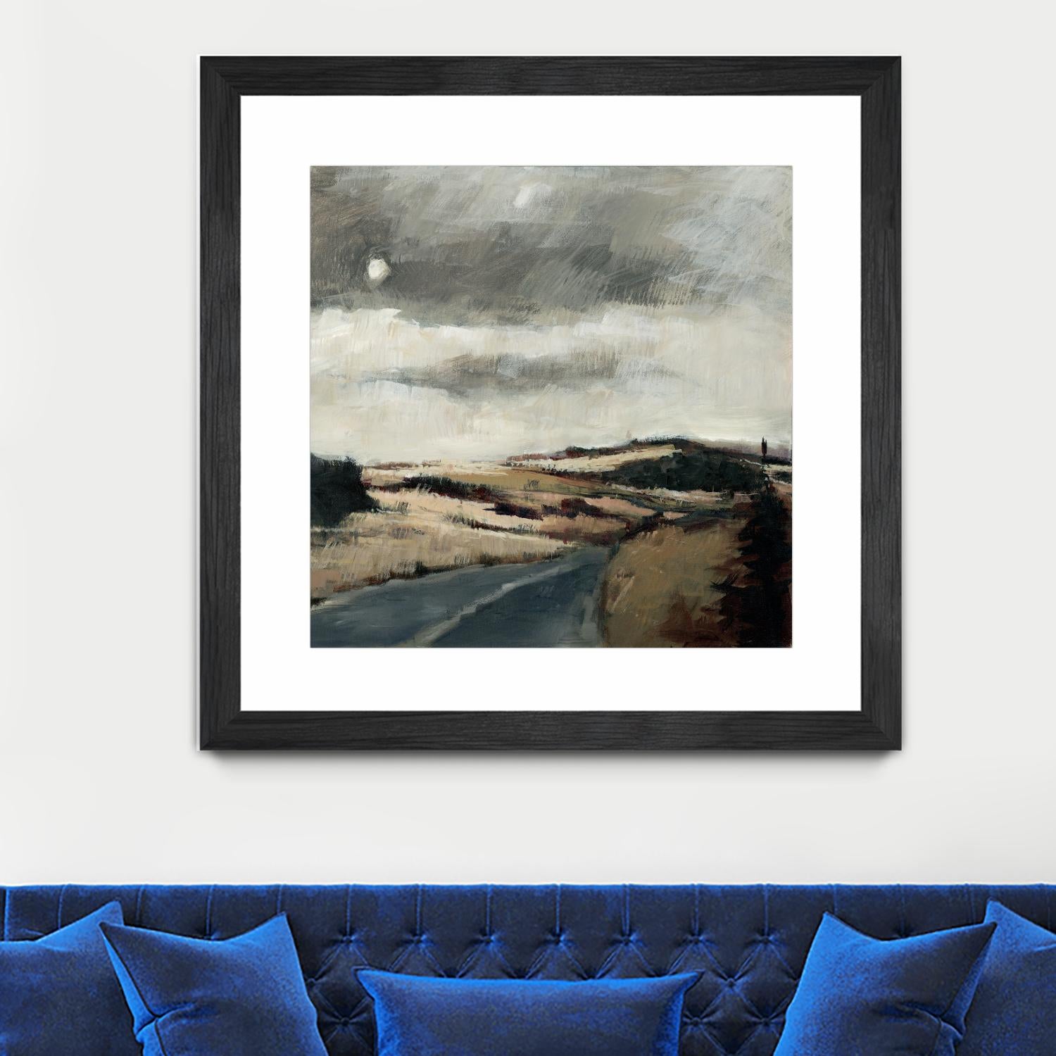 Serene Landscape 3 by Jacques Clement on GIANT ART - beige landscape path