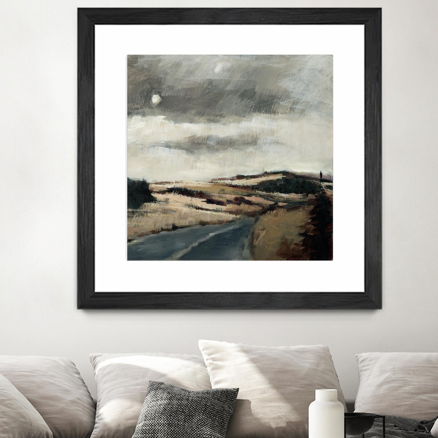 Serene Landscape 3 by Jacques Clement on GIANT ART - beige landscape path