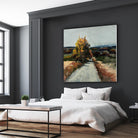 Serene Landscape 4 by Jacques Clement on GIANT ART - orange landscape path