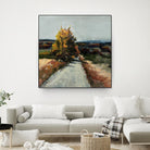 Serene Landscape 4 by Jacques Clement on GIANT ART - orange landscape path