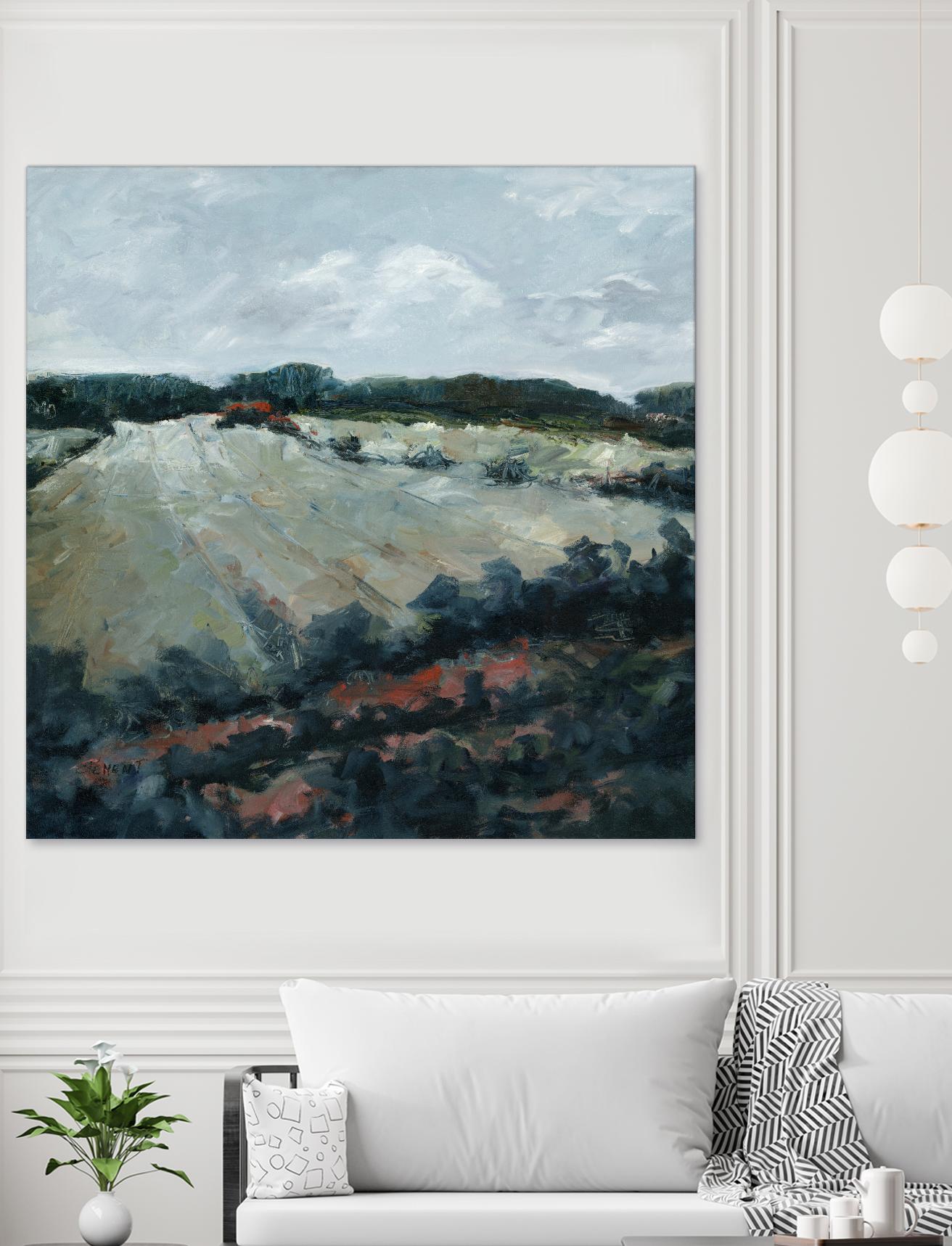 Serene Landscape 5 by Jacques Clement on GIANT ART - green landscape