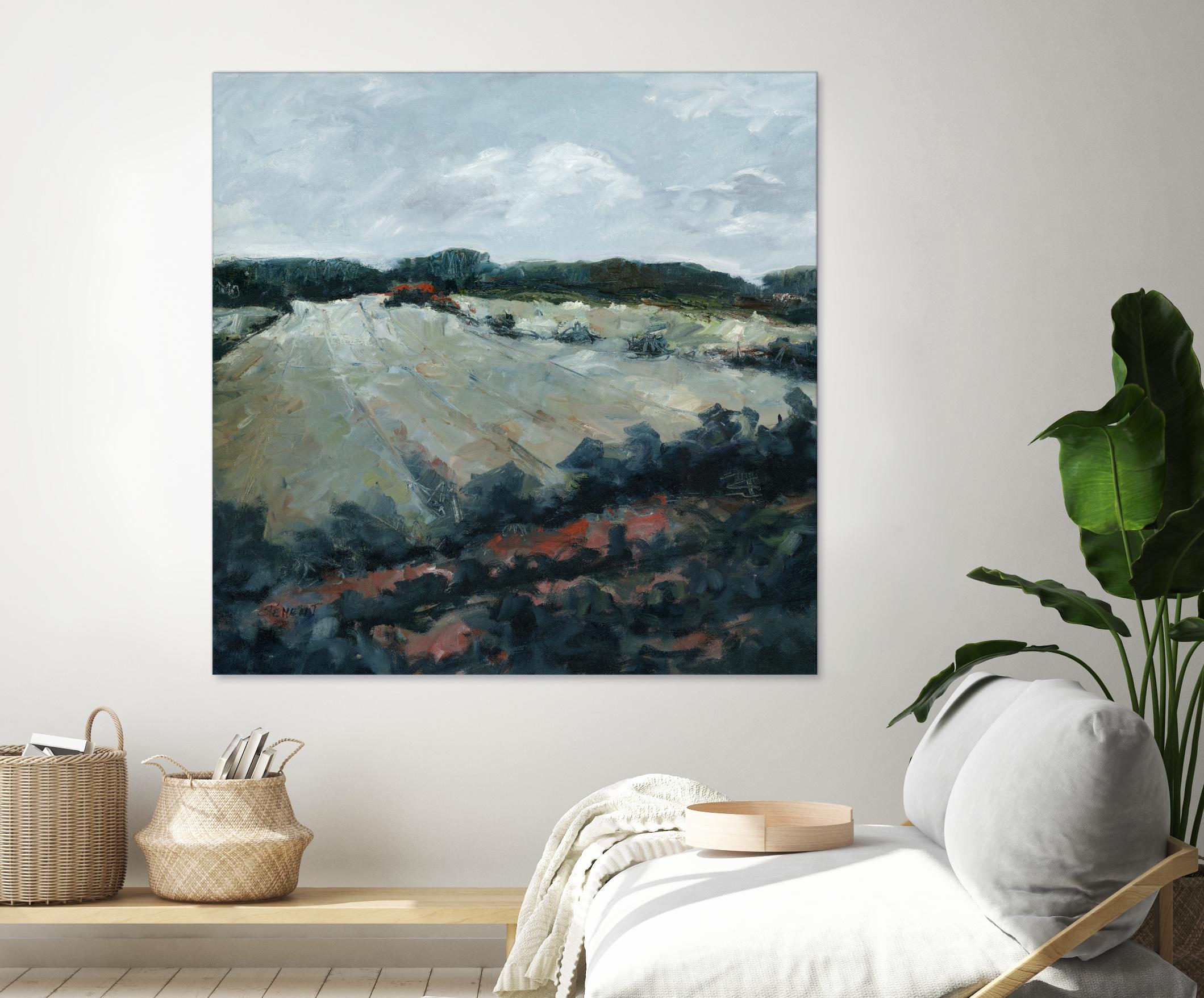 Serene Landscape 5 by Jacques Clement on GIANT ART - green landscape