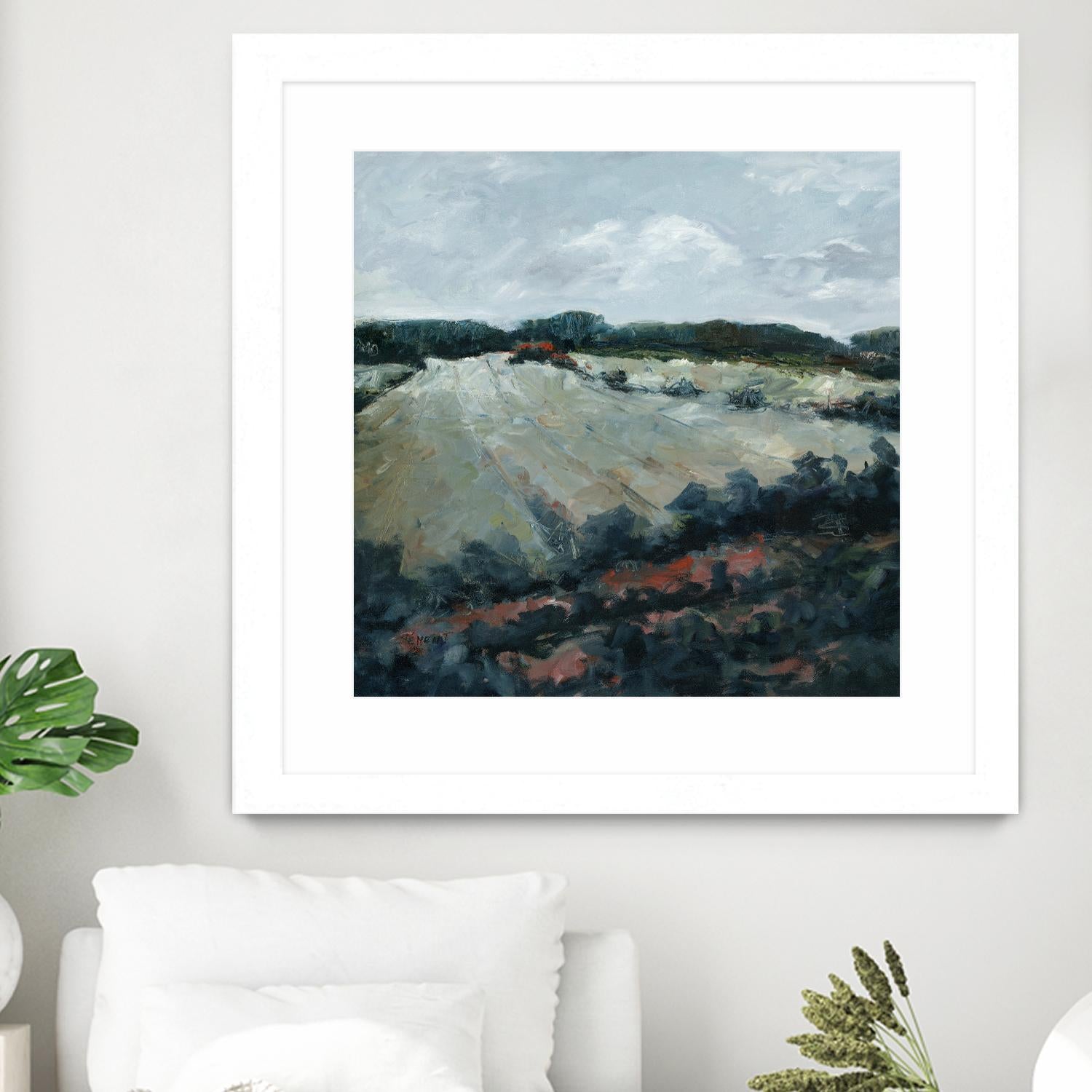 Serene Landscape 5 by Jacques Clement on GIANT ART - green landscape