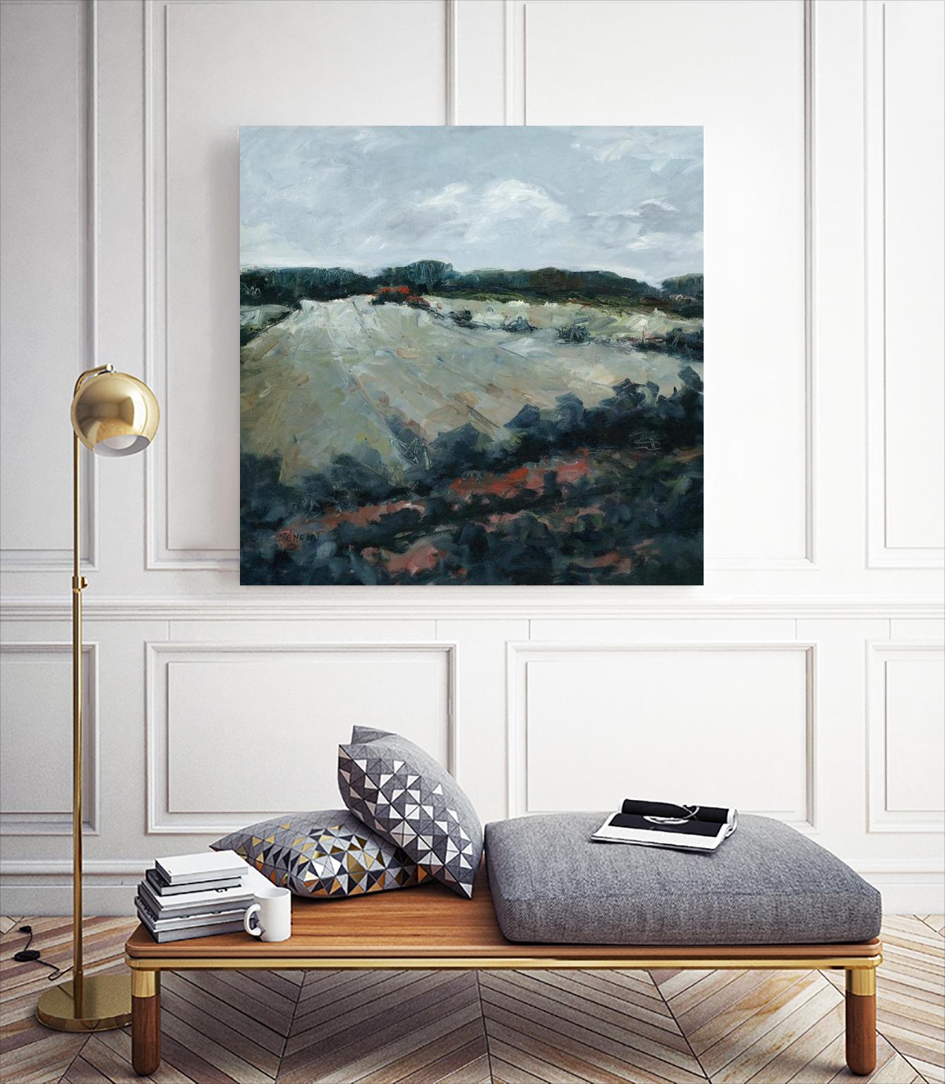 Serene Landscape 5 by Jacques Clement on GIANT ART - green landscape