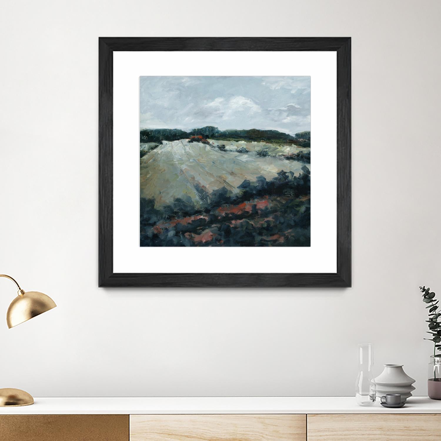 Serene Landscape 5 by Jacques Clement on GIANT ART - green landscape