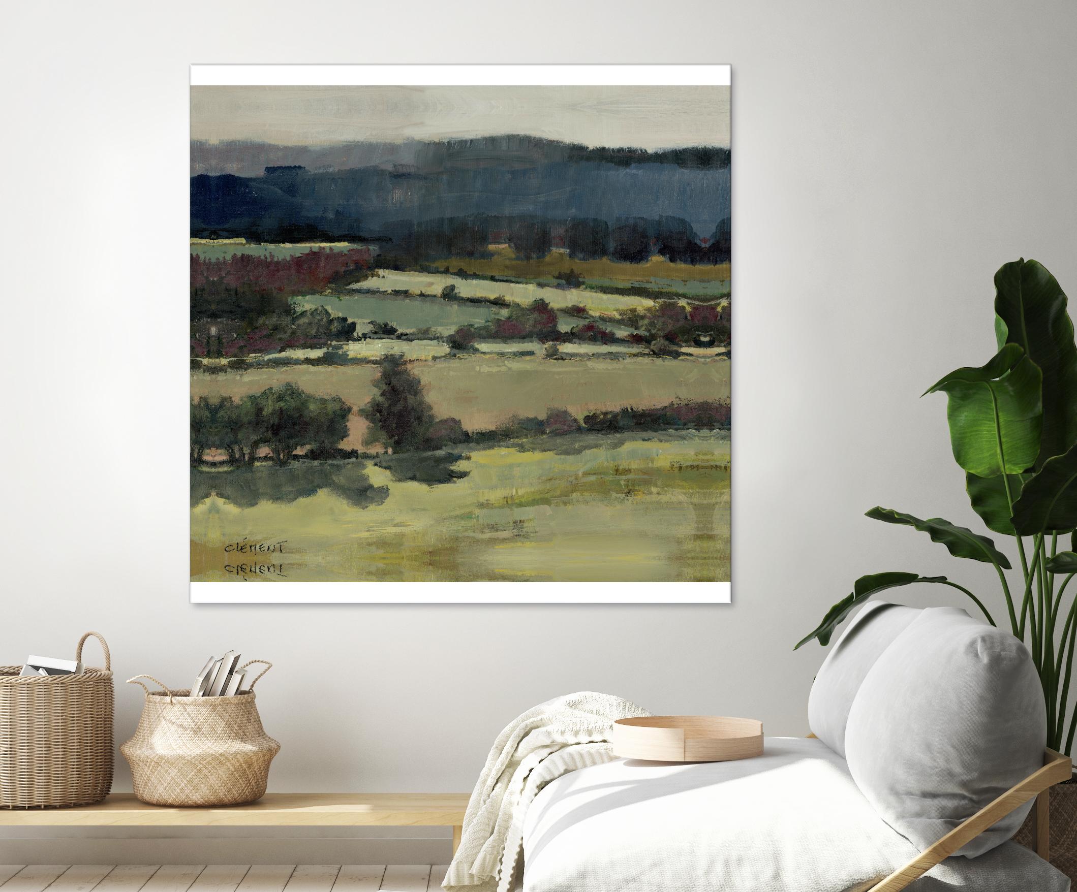 Serene Landscape 6 by Jacques Clement on GIANT ART - blue landscape