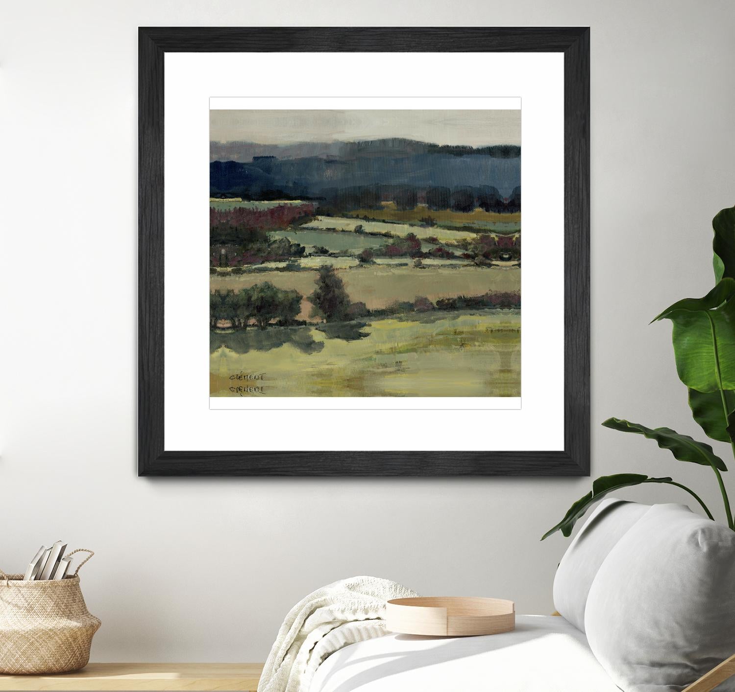 Serene Landscape 6 by Jacques Clement on GIANT ART - blue landscape