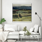 Serene Landscape 6 by Jacques Clement on GIANT ART - blue landscape