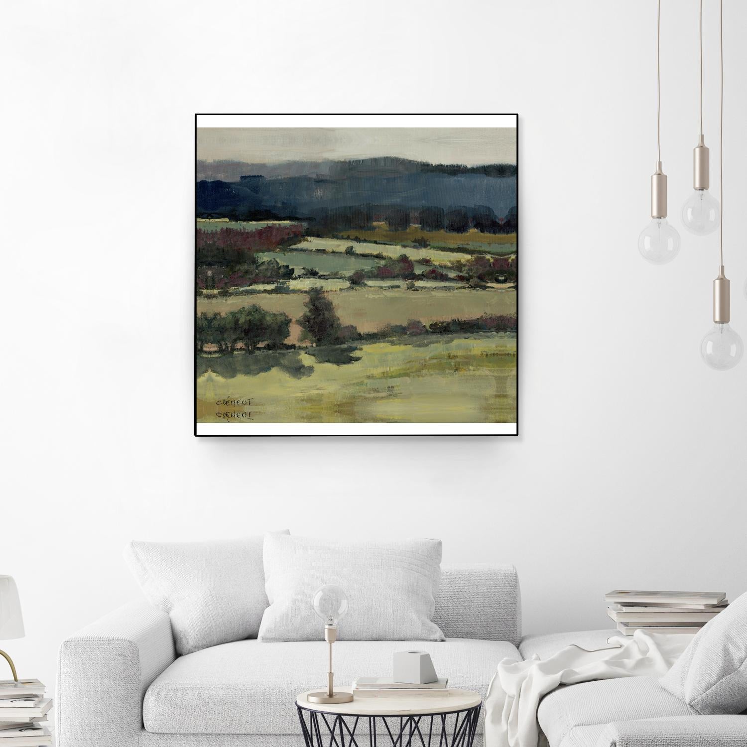 Serene Landscape 6 by Jacques Clement on GIANT ART - blue landscape