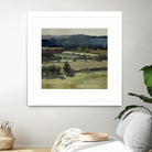 Serene Landscape 6 by Jacques Clement on GIANT ART - blue landscape