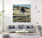 Serene Landscape 8 by Jacques Clement on GIANT ART - beige landscape hill