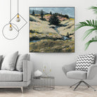 Serene Landscape 8 by Jacques Clement on GIANT ART - beige landscape hill