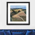 Serene Landscape 9 by Jacques Clement on GIANT ART - pink landscape champs