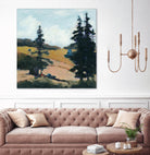 Trees 1 by Jacques Clement on GIANT ART - gold landscape sapins