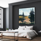 Trees 1 by Jacques Clement on GIANT ART - gold landscape sapins