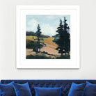 Trees 1 by Jacques Clement on GIANT ART - gold landscape sapins