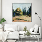 Trees 2 by Jacques Clement on GIANT ART - beige landscape field