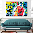 Music Go by Ray Lengelé on GIANT ART - red animé saxo