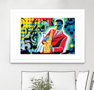 Music Go by Ray Lengelé on GIANT ART - red animé saxo