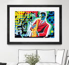 Music Go by Ray Lengelé on GIANT ART - red animé saxo