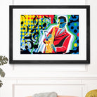 Music Go by Ray Lengelé on GIANT ART - red animé saxo