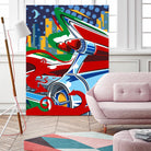 Cady Yak by Ray Lengelé on GIANT ART - red animé automobile