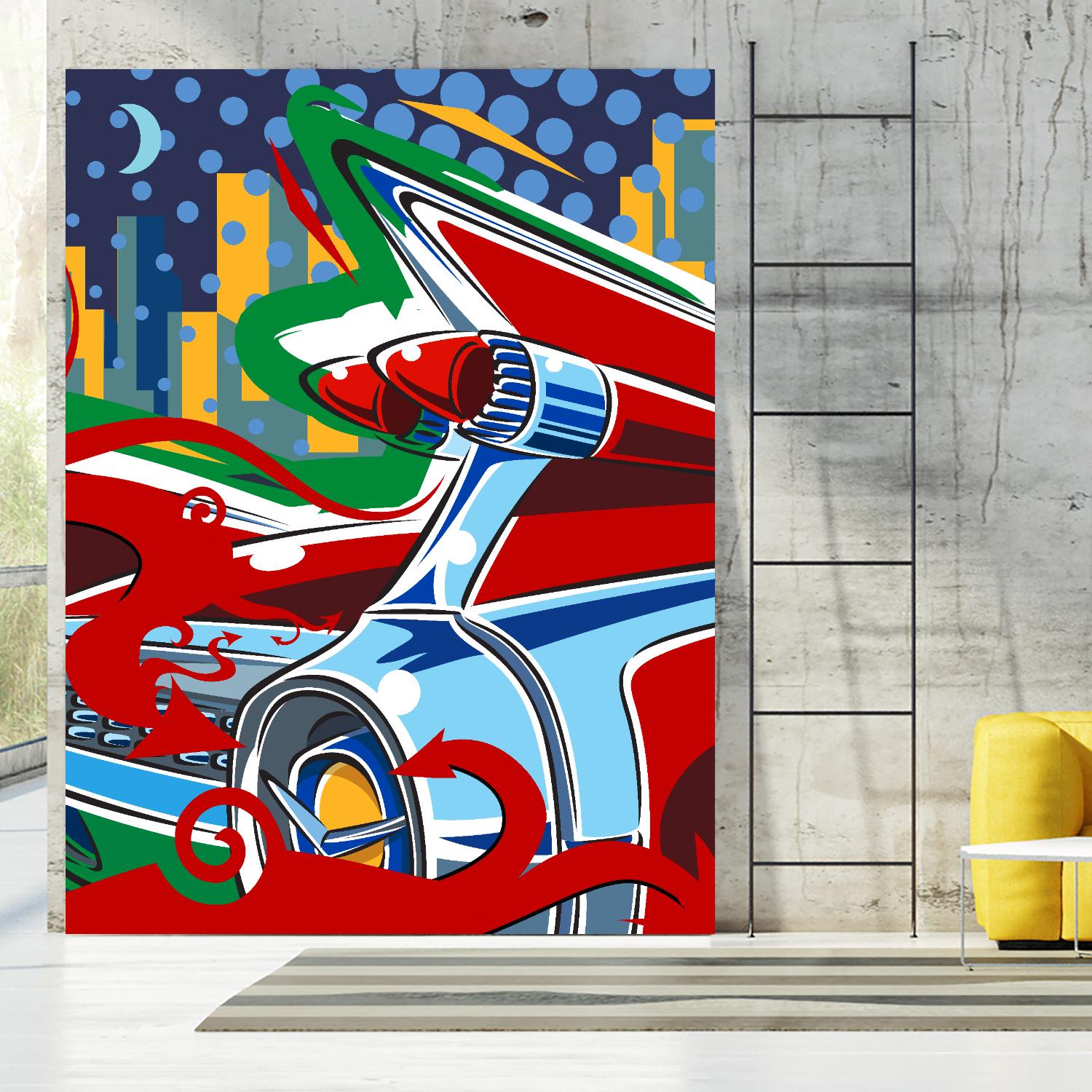 Cady Yak by Ray Lengelé on GIANT ART - red animé automobile