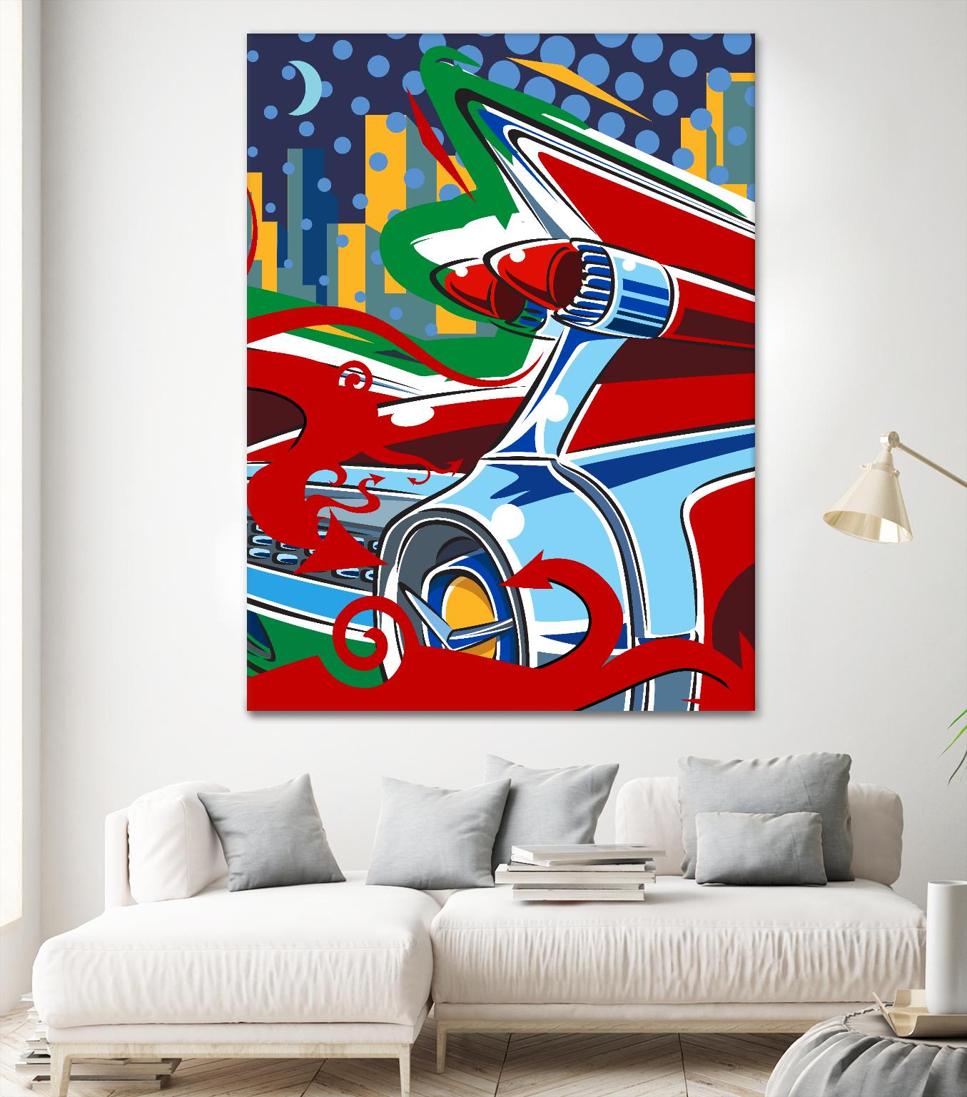 Cady Yak by Ray Lengelé on GIANT ART - red animé automobile