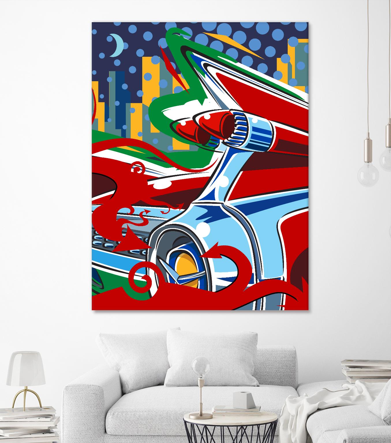 Cady Yak by Ray Lengelé on GIANT ART - red animé automobile