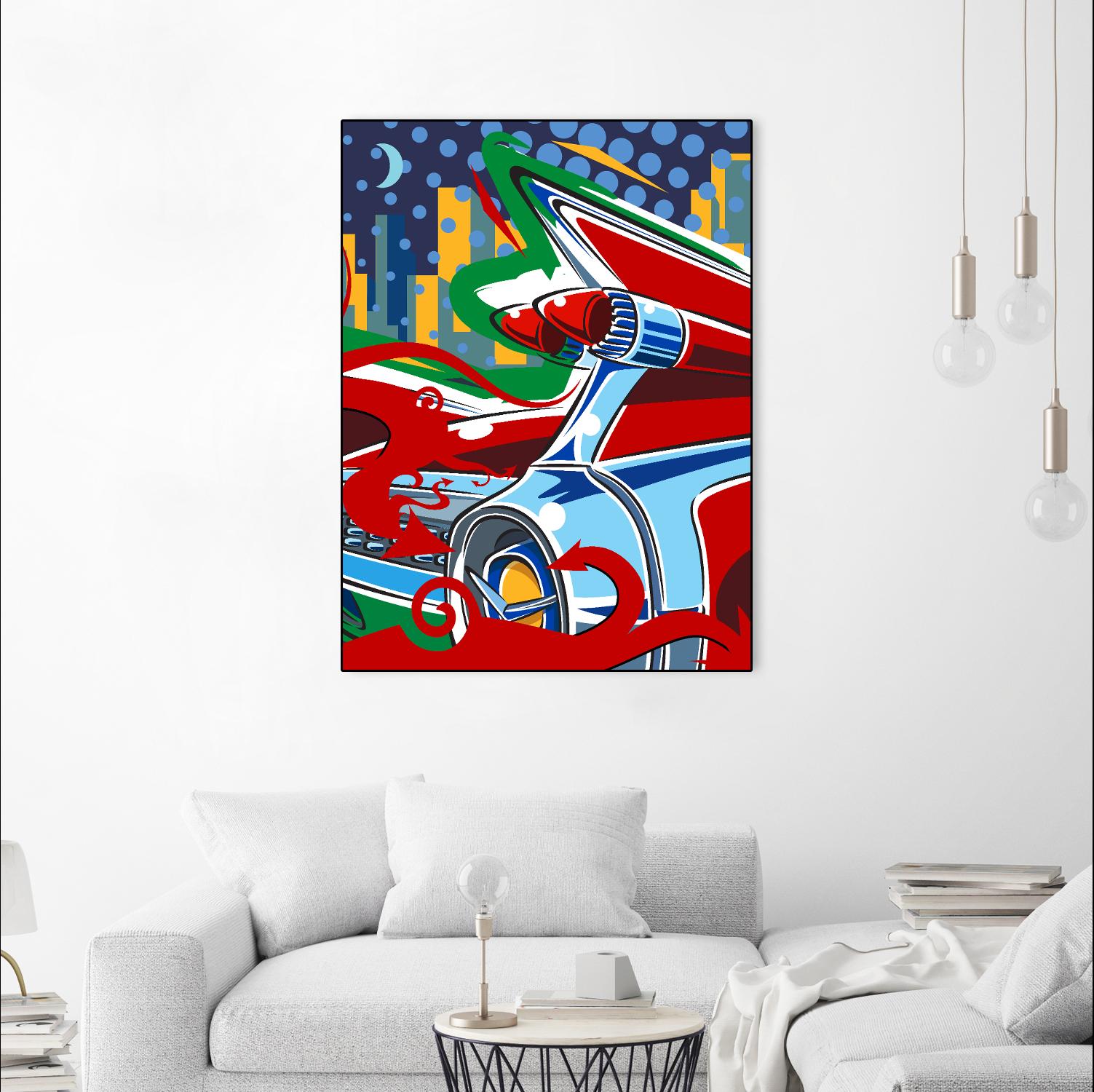 Cady Yak by Ray Lengelé on GIANT ART - red animé automobile