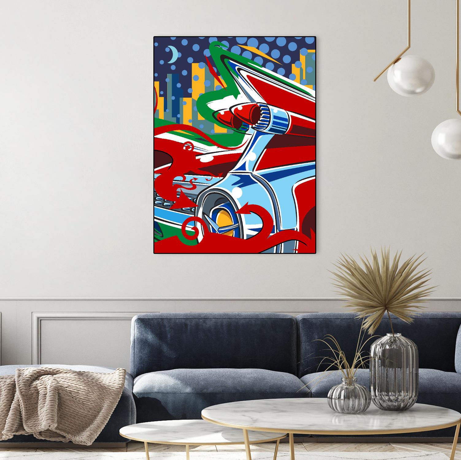 Cady Yak by Ray Lengelé on GIANT ART - red animé automobile