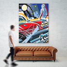 City Car by Ray Lengelé on GIANT ART - red animé automobile