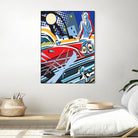 City Car by Ray Lengelé on GIANT ART - red animé automobile