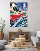 City Car by Ray Lengelé on GIANT ART - red animé automobile