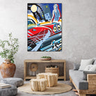 City Car by Ray Lengelé on GIANT ART - red animé automobile