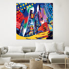 Time Square by Ray Lengelé on GIANT ART - red architecture down town