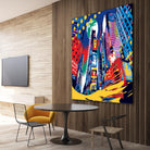 Time Square by Ray Lengelé on GIANT ART - red architecture down town