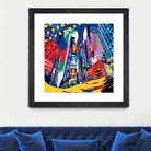 Time Square by Ray Lengelé on GIANT ART - red architecture down town