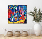 Time Square by Ray Lengelé on GIANT ART - red architecture down town