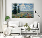 Poppy Fields near Argenteuil, 1875 by Claude Monet on GIANT ART - green masters champ fleuri