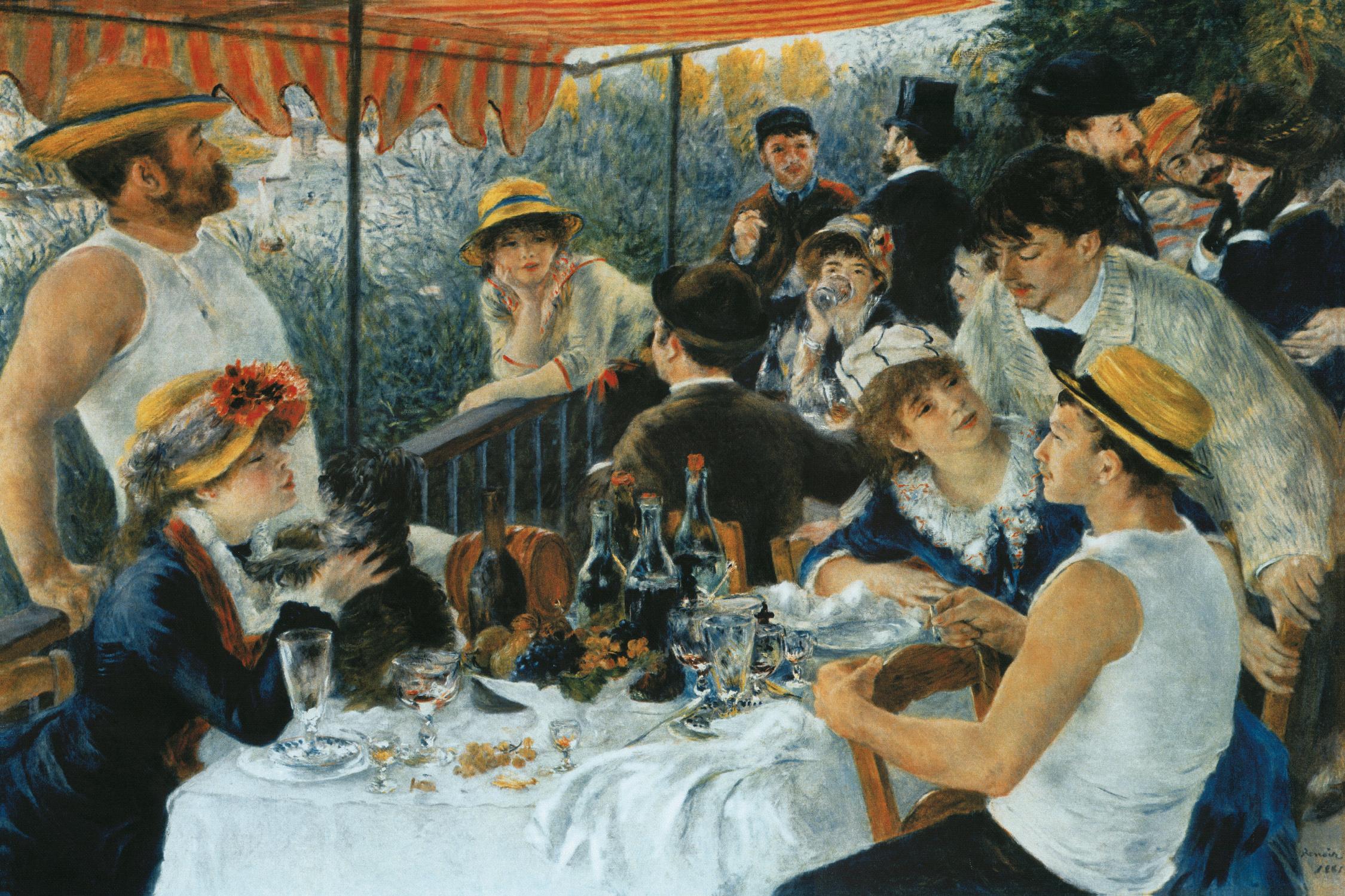 Déjeuner du canotier by Auguste Renoir on GIANT ART - blue masters meal