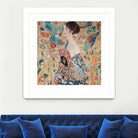 Woman with fan by Gustav Klimt on GIANT ART - gold masters féminité