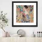 Woman with fan by Gustav Klimt on GIANT ART - gold masters féminité