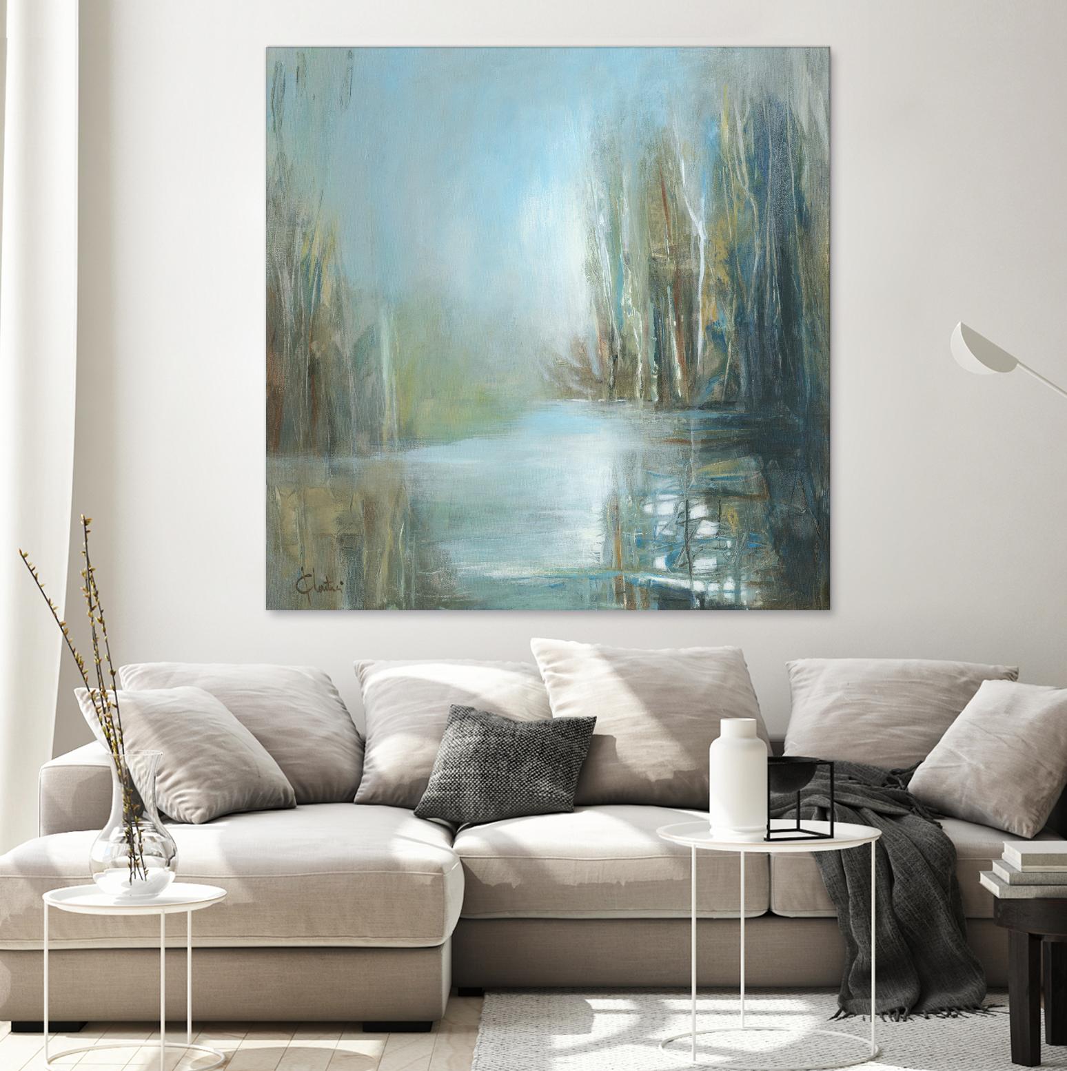 Marecage 1 by Kathleen Cloutier on GIANT ART - green landscape marécage