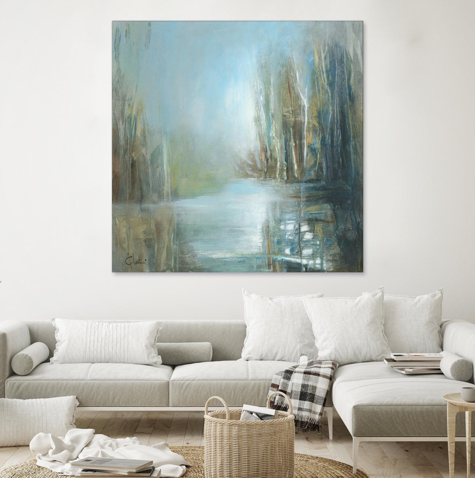 Marecage 1 by Kathleen Cloutier on GIANT ART - green landscape marécage