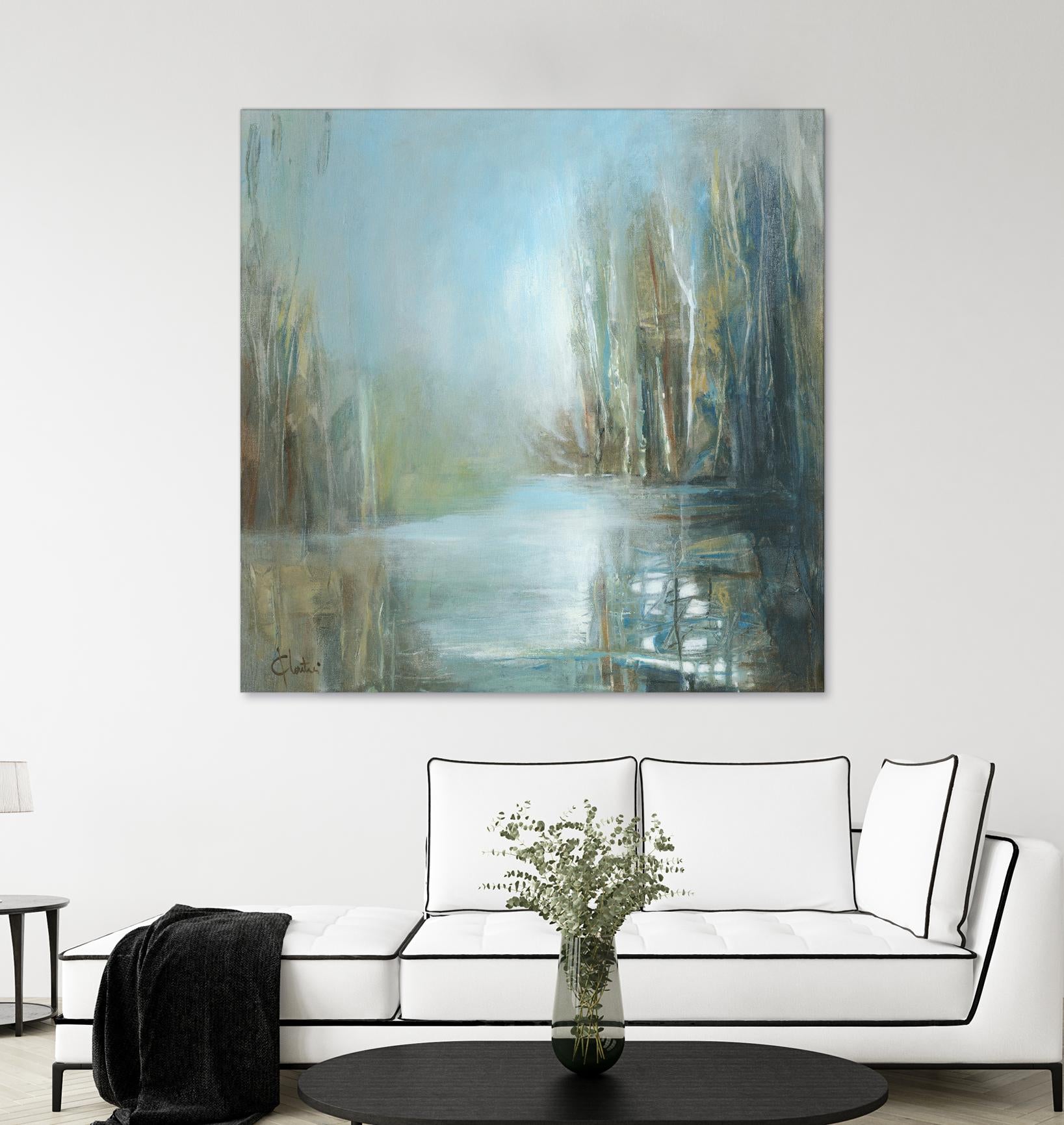 Marecage 1 by Kathleen Cloutier on GIANT ART - green landscape marécage