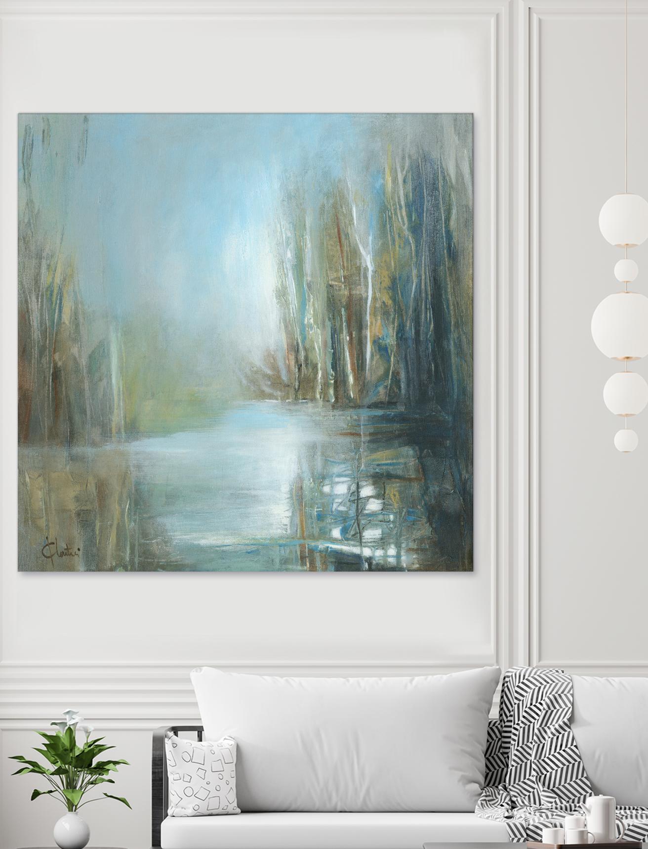 Marecage 1 by Kathleen Cloutier on GIANT ART - green landscape marécage