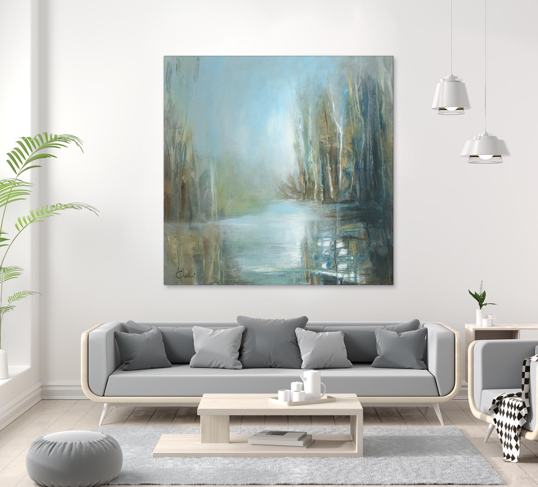 Marecage 1 by Kathleen Cloutier on GIANT ART - green landscape marécage