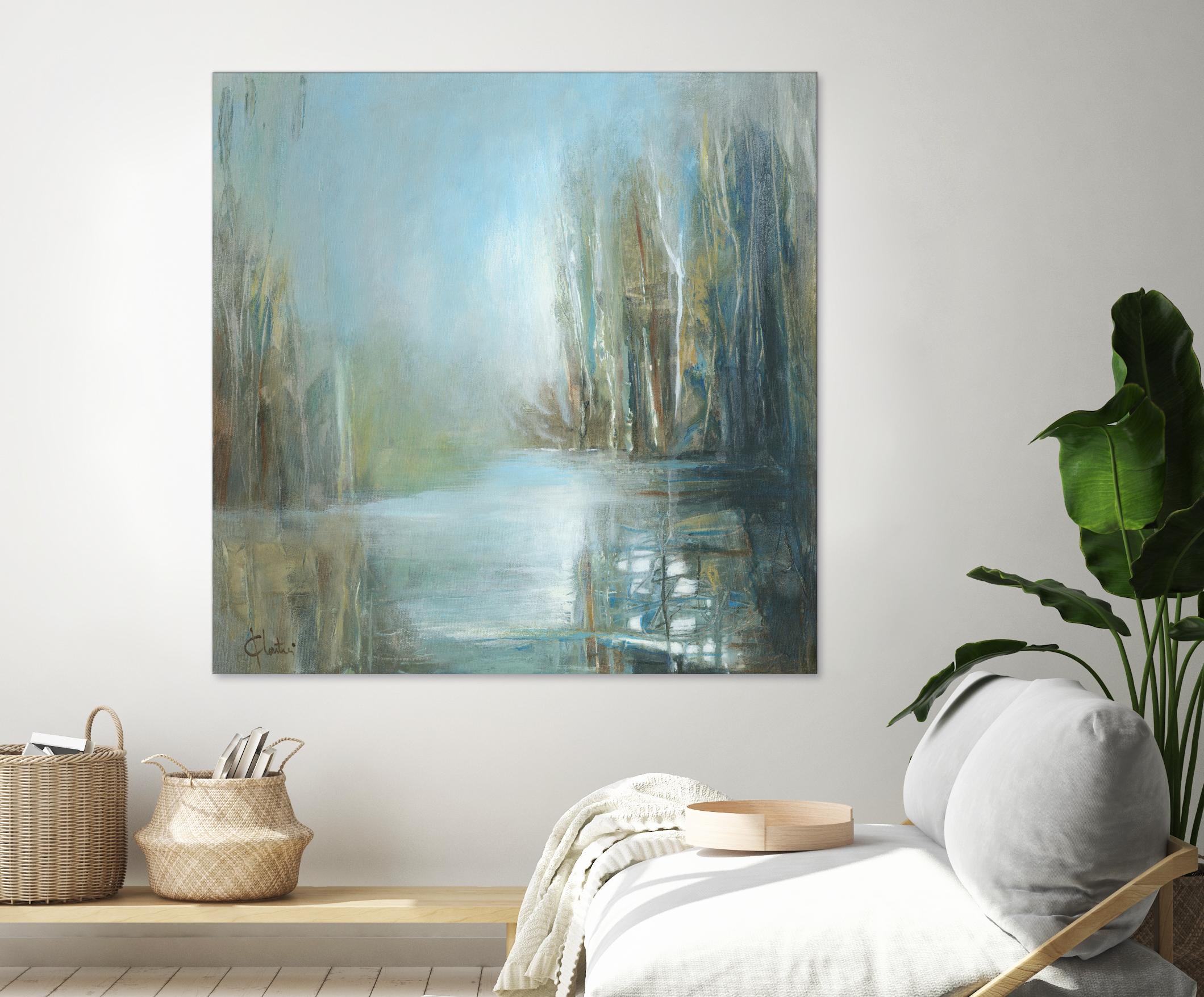 Marecage 1 by Kathleen Cloutier on GIANT ART - green landscape marécage