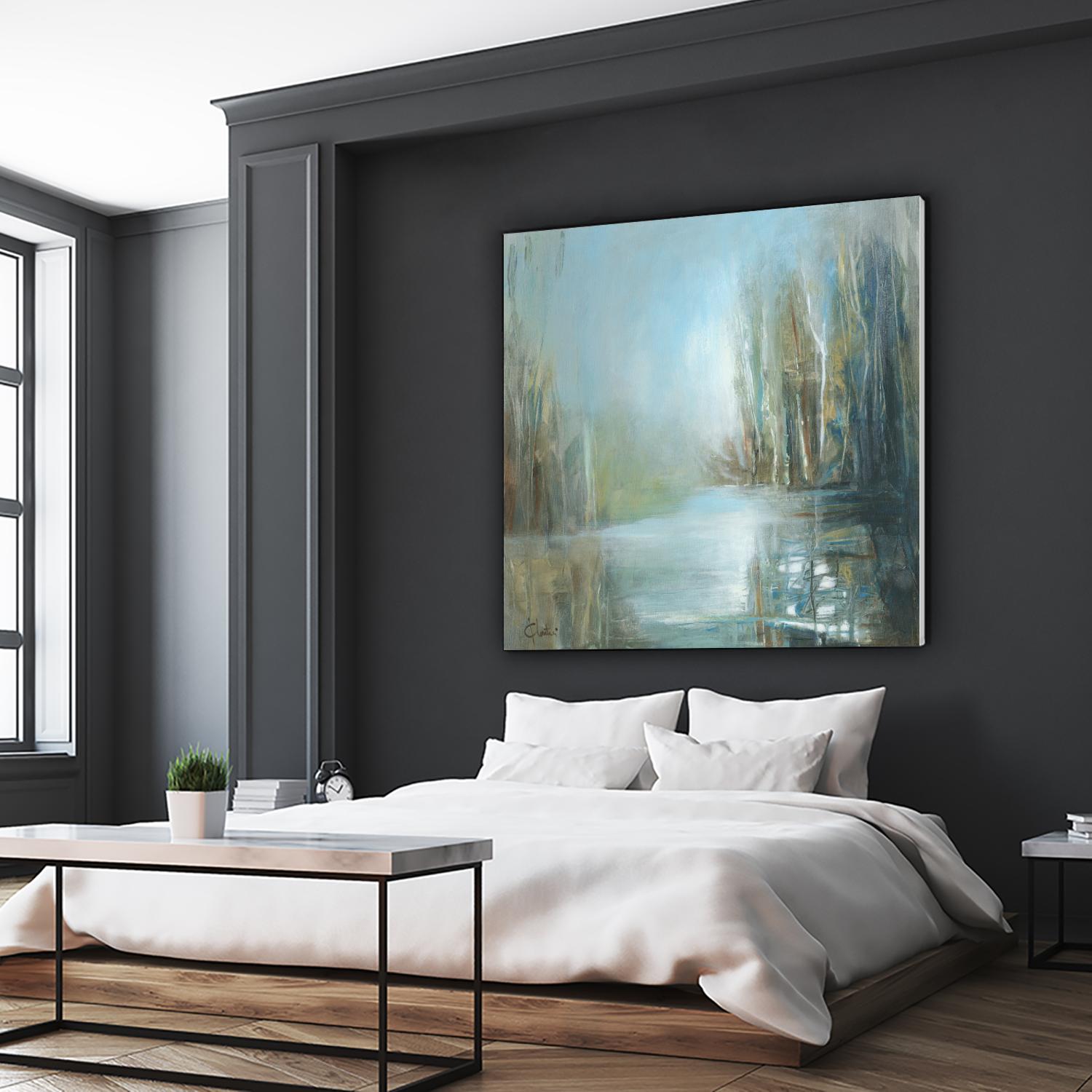 Marecage 1 by Kathleen Cloutier on GIANT ART - green landscape marécage